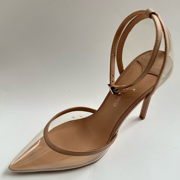 Tony bianco lisa heel sz 9 Lisa Heel in Clear Vynalite & Skin Capretto - Picture 11 of 14